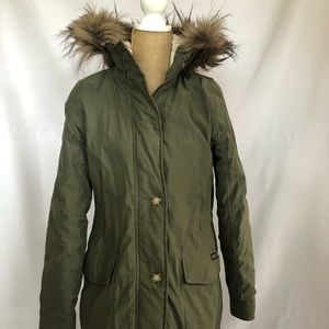 Abercrombie & Fitch Sherpa Lined Military Parka Medium